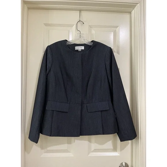 calvin klein women blazer size 14W - Picture 1 of 13
